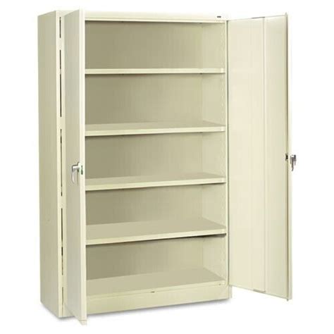 jumbo steel storage cabinet 48w x 24d x 78h putty|Tennsco J2478SUPY Assembled Jumbo Steel .